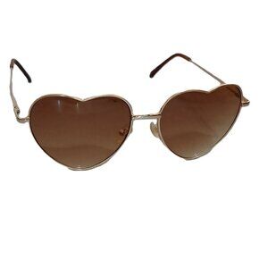 "Heart of Gold" Heart Shaped Sunglasses